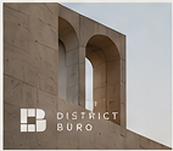 District Büro identity archive: concrete arches